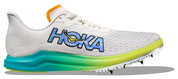 Chaussures d'Athlétisme Hoka Cielo X 2 LD Blanc/Bleu/Jaune Unisexe