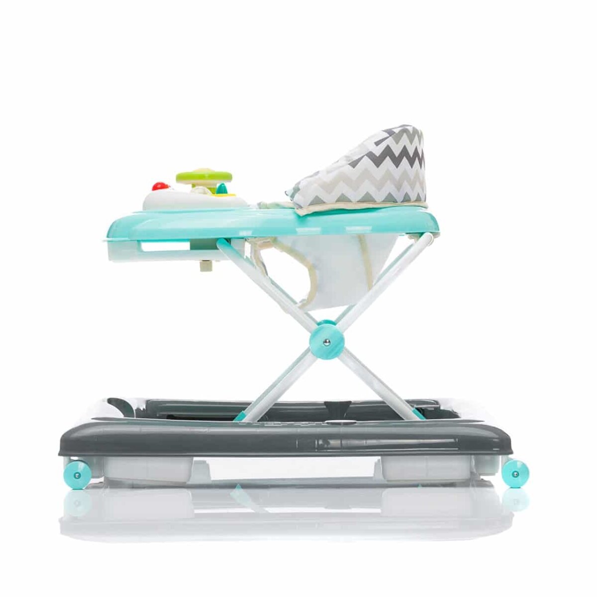 Fillikid Fillikid Baby Lauflernhilfe mit elektronischem Spielbrett grau/mint