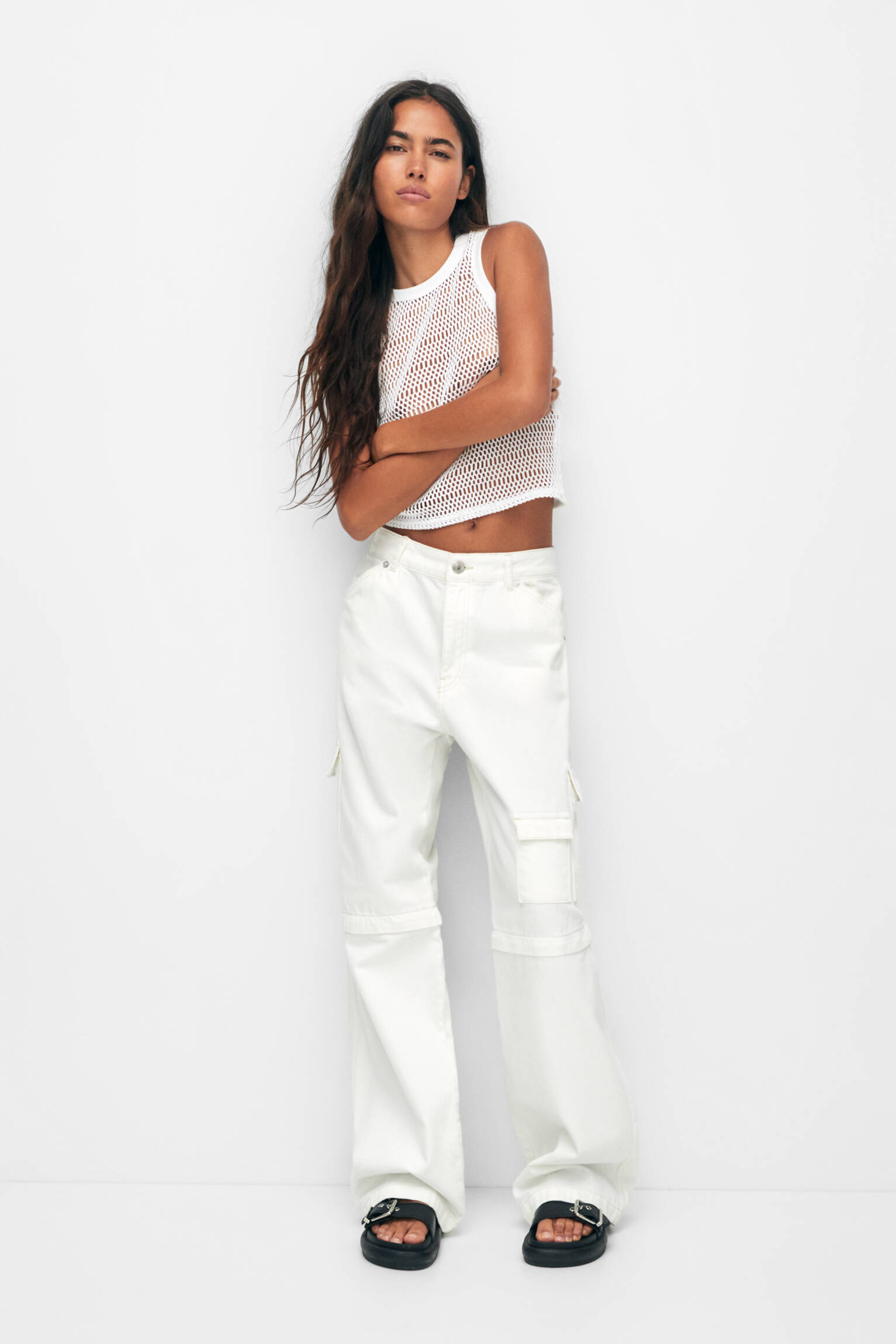 BLUSA DE CROCHÊ BRANCA - BRANCA