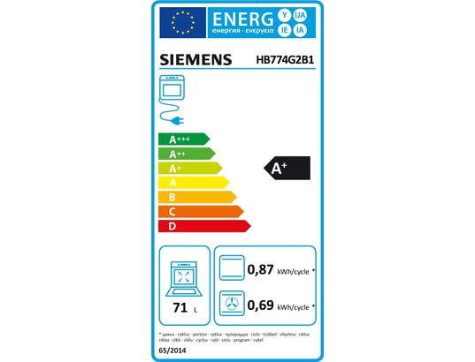 SIEMENS - Four encastrable pyrolyse HB774G2B1, iQ700, cookControl Pro