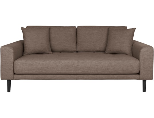 HOUSE NORDIC - Canapé tissu Lido 2,5 places marron (180x93x76)