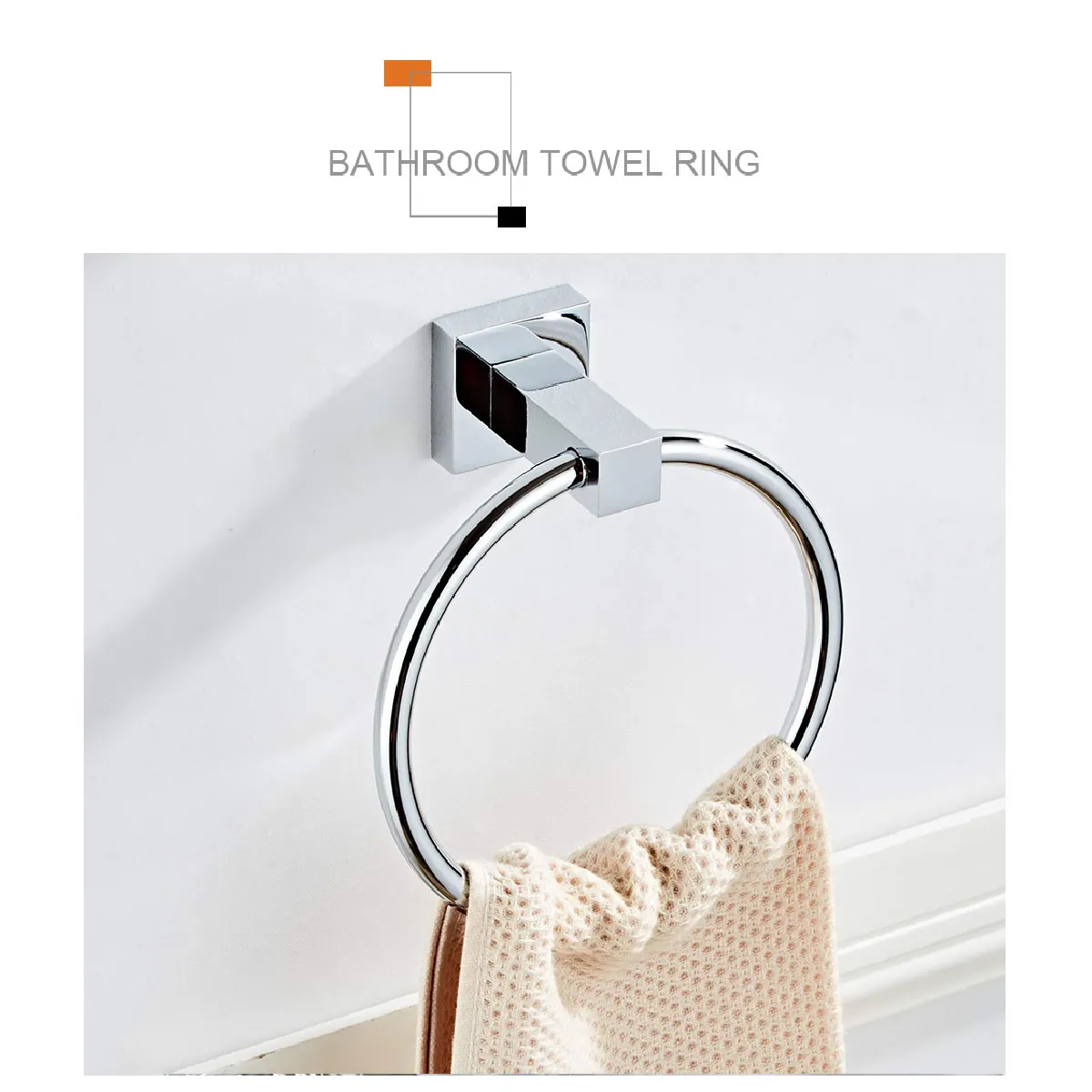 Universal Bague de serviette inox - Chrome