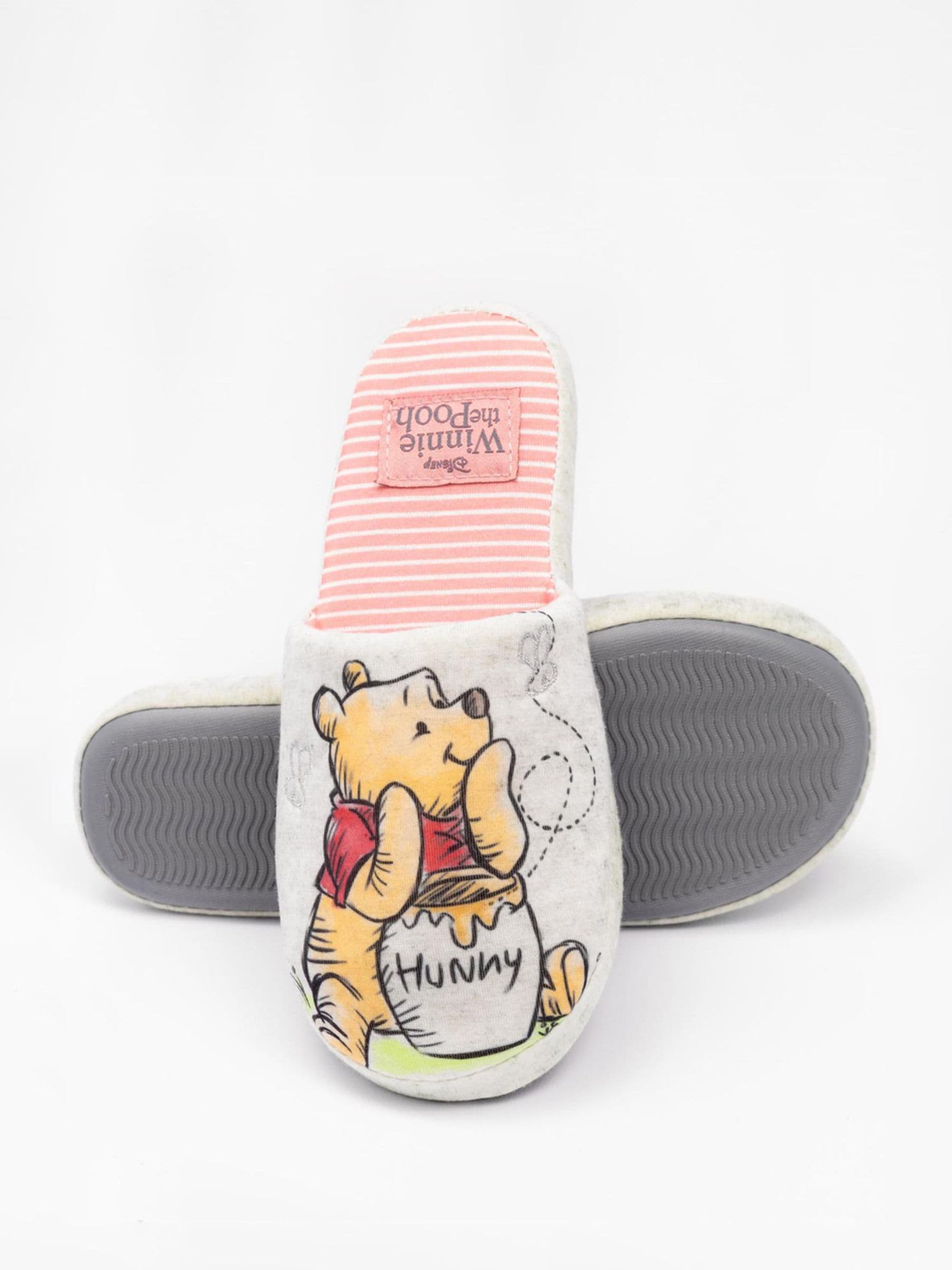 Ecru met Winnie de Pooh - Vanilla Underground Womens Winter Mule Slippers