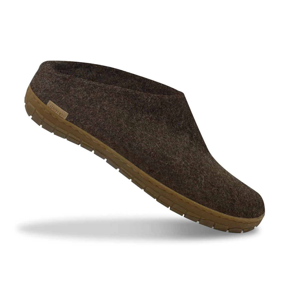 Glerups Tøffel med gummisål (Nature Brown)