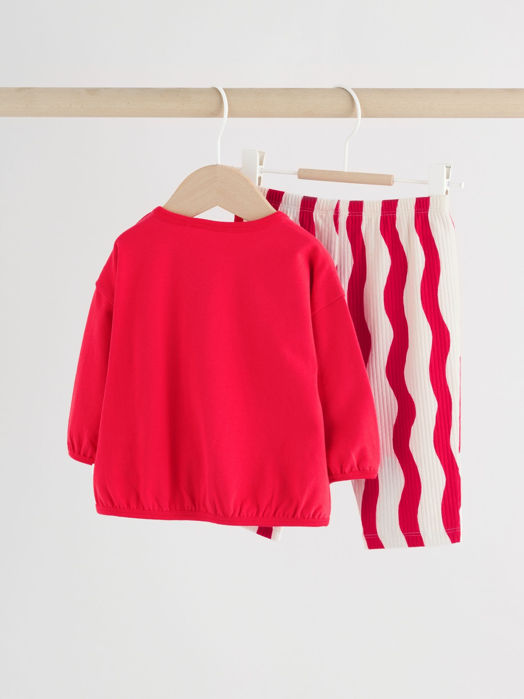 Rood - My First Baby Christmas T-Shirt and Leggings Set (0-18mths)