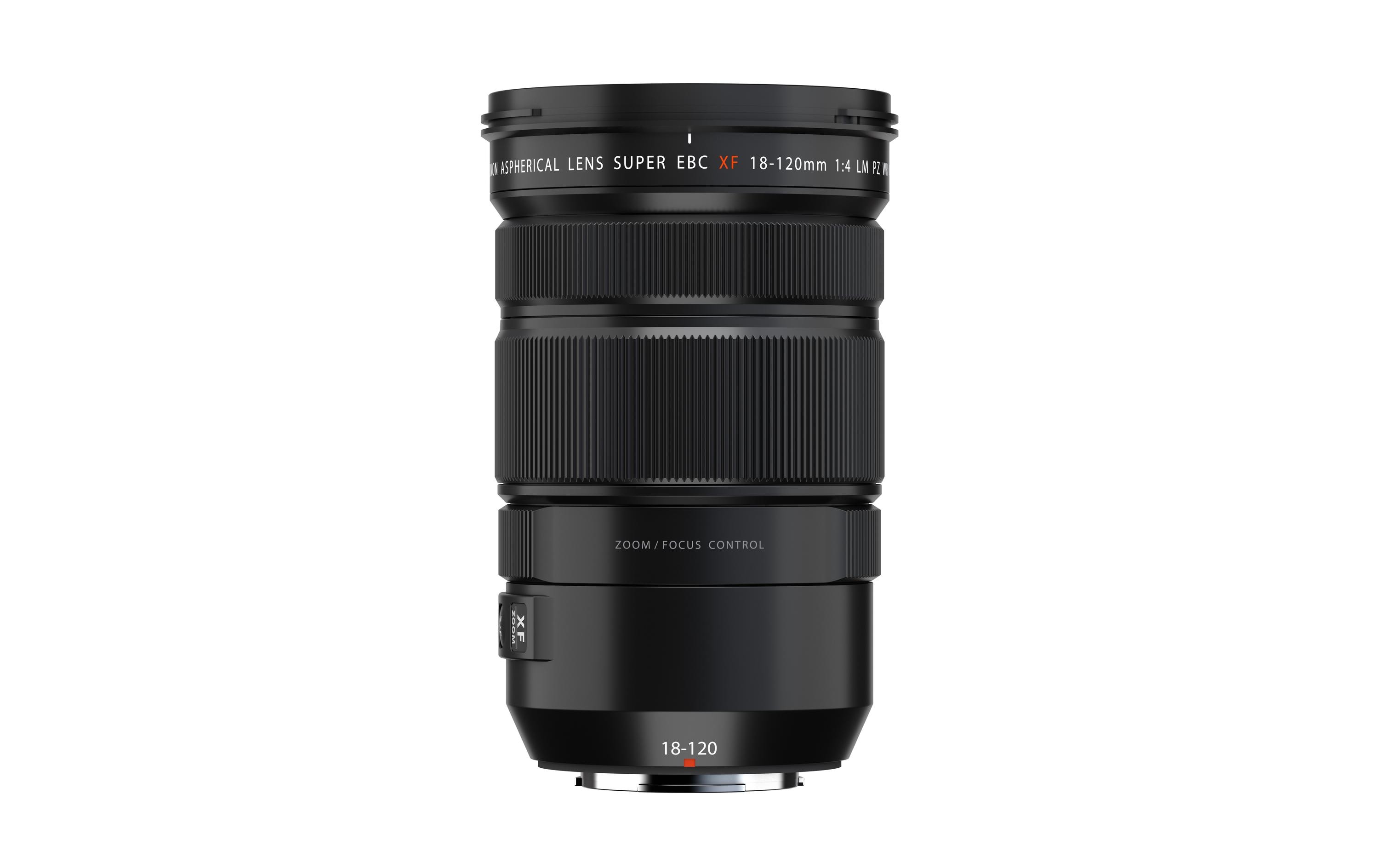 Zoomobjektiv FUJINON XF 18-120mm F4 LM PZ WR X-Mount<br>Hybridobjektiv mit vollelektrischem Antriebsmechanismus