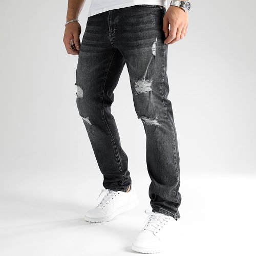 Jean Regular Fit Avec Destroy 2892 Denim Noir