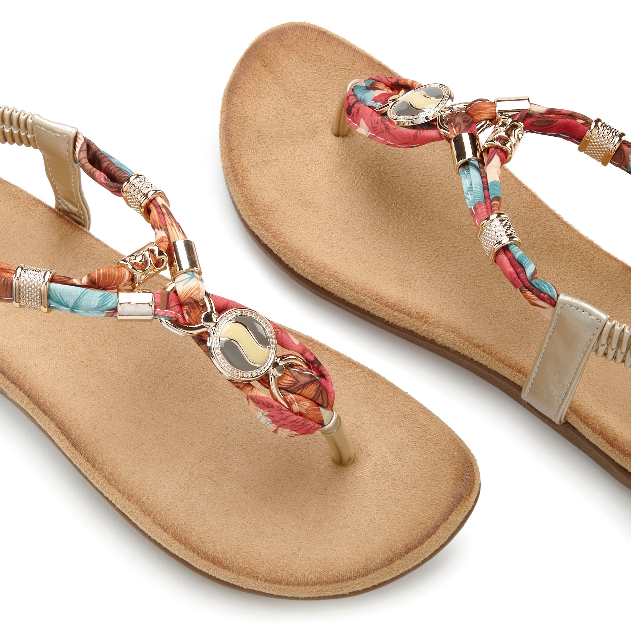 LASCANA Zehentrenner  Sandale mit elastischen Riemchen und modischer Farbgebung
