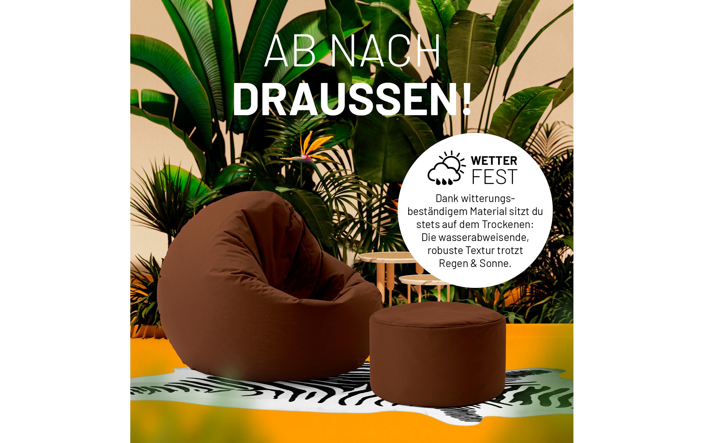 Sitzsack 45 x 25 cm, BraunHocker Pouf
