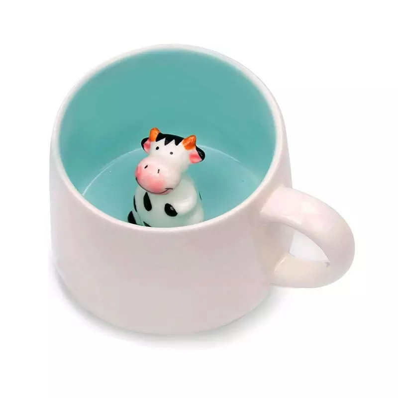 Süsse 3D Keramik Kaffee Tasse Geschenk Tee Cup - Kuh