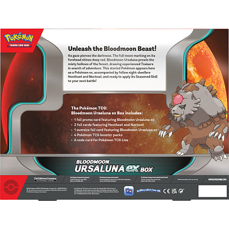 Pokemon box ex Bloodmoon Ursaluna 4-pak
