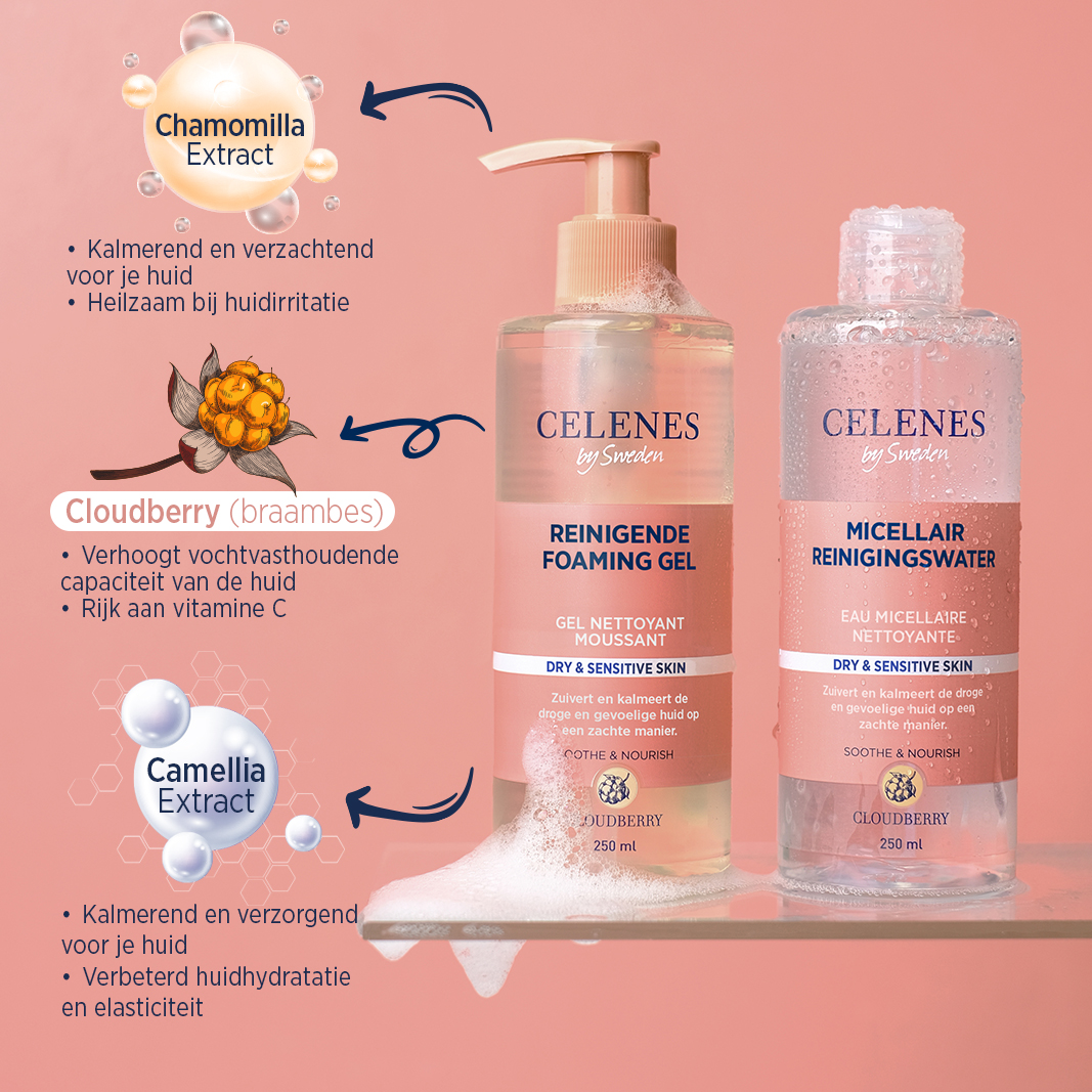 Celenes Cloudberry cleansing foaming gel (250 ml)