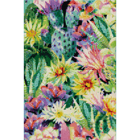 Diamond Art Foam Board 20x30 cm - kaktus