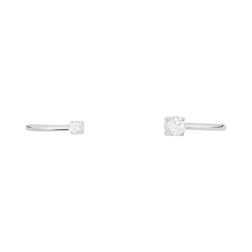 Bracelet Jonc Domitille Argent Blanc Oxyde De Zirconium