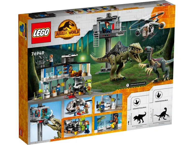 LEGO Jurassic World 76949 Giganotosaurus og therizinosaurus-angreb
