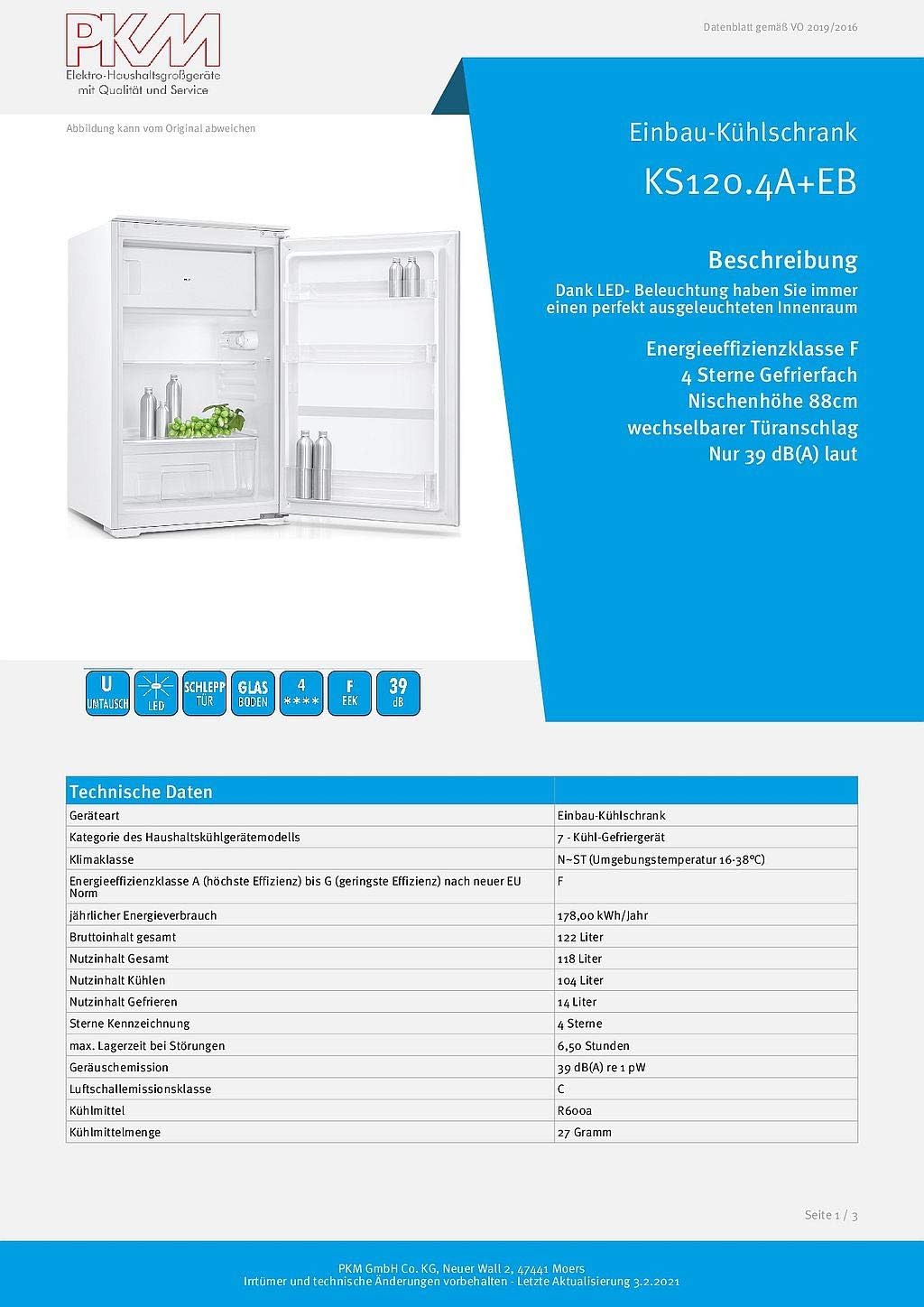 H.D. Menke Möbelfabrik GmbH & CO.KG 1541-102-03-270-059 Küchenblock, Edelstahl, Weiß, 270cm