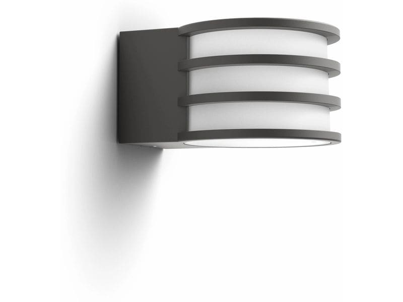 Philips Hue White Outdoor Lucca Wandleuchte Anthrazit Wandleuchte mit warmweissem Licht