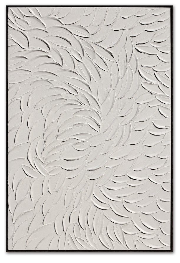 Schilderij Ivory Petals OAF-020 Original Art B90 x H140 cm