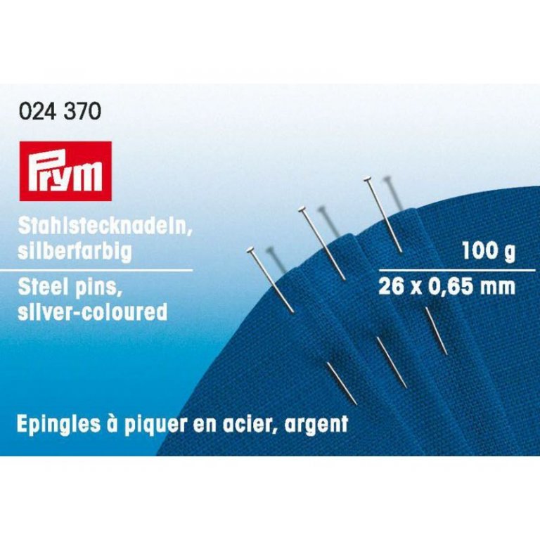 Prym Stecknadel zum Schneidern, Stahl, gehärtet