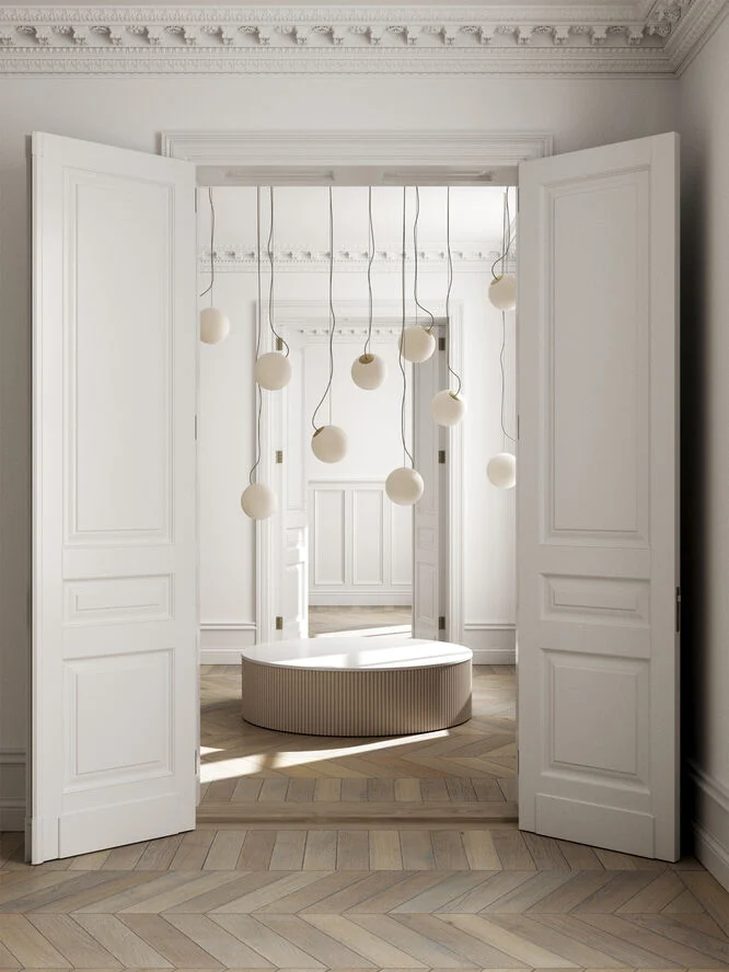 Nordic Tales Bright Ripple - Crema Cable Creme