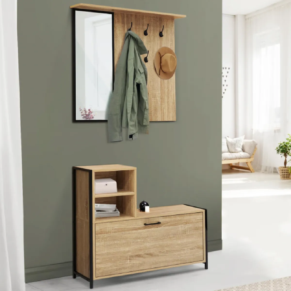 Idmarket MARKET Vestiaire Detroit Miroir