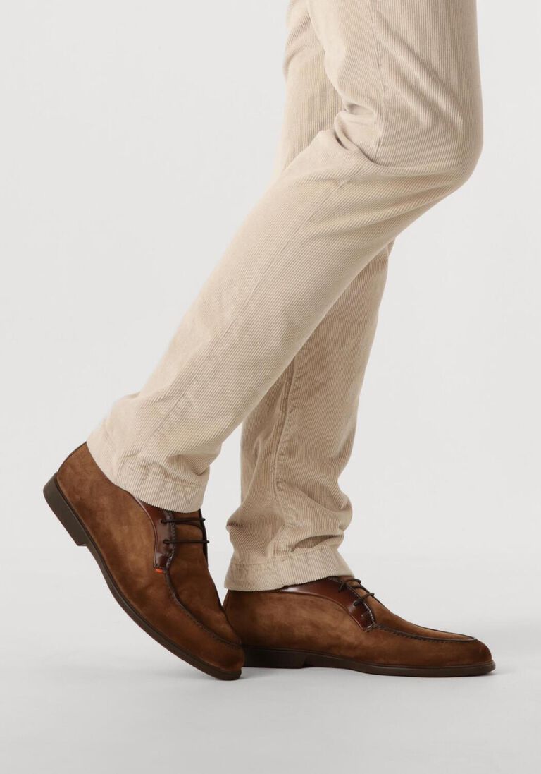 bruine santoni veterschoenen 19156