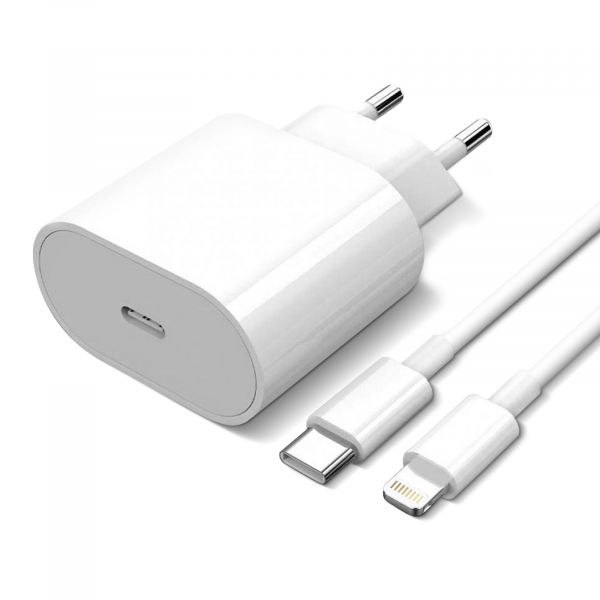 Apple Carregador Usb-c 20W   Cabo Alimentação Original Lightning Power Delivery - 3662427560375