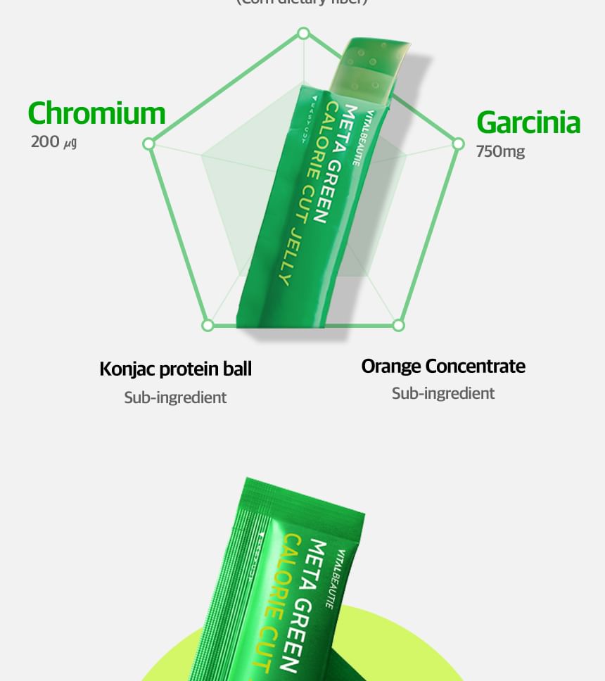 VITALBEAUTIE - Meta Groene Calorie Gesneden Jelly