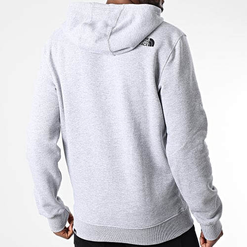 Sweat Capuche Simple Dome Gris Chiné
