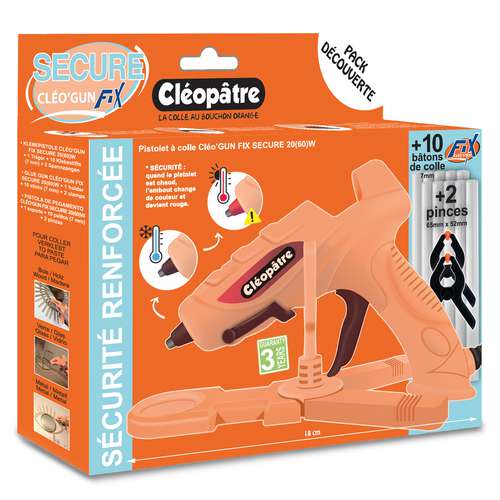 Cléopâtre SECURE CLÉO´GUN FIX Klebepistole, Set