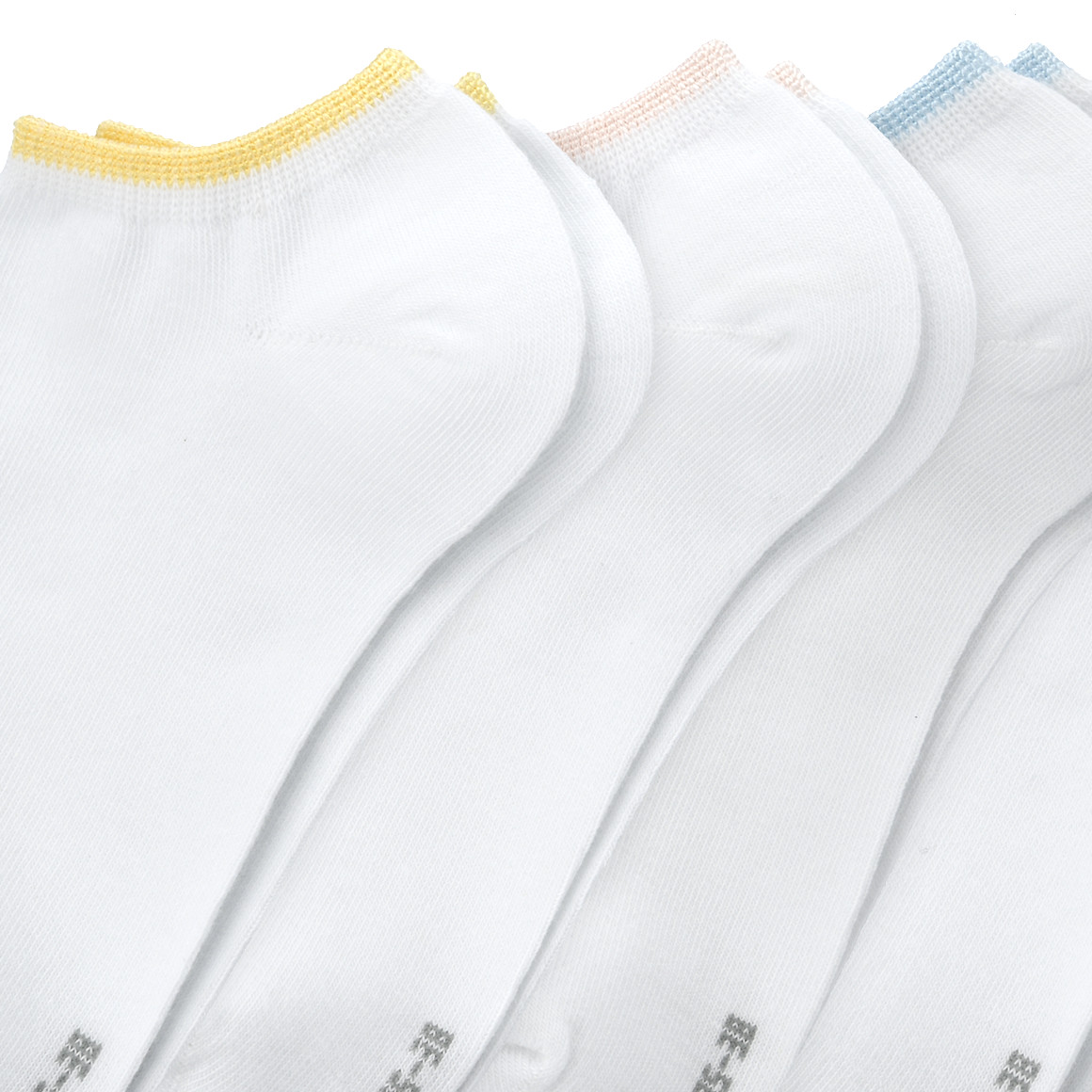 Gina Benotti 5 Paar Damen Sneaker-Socken mit Effektgarn weiss