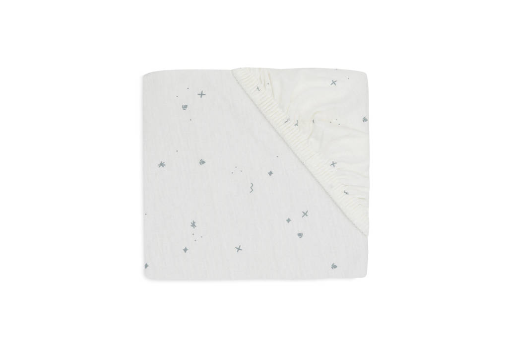 jersey ledikant hoeslaken Twinkling - Sea Green (140x70 cm)