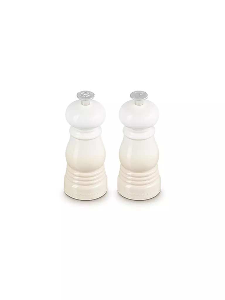 LE CREUSET Mini Salz- & Pfeffermühlen Set 12,5cm Meringue creme
