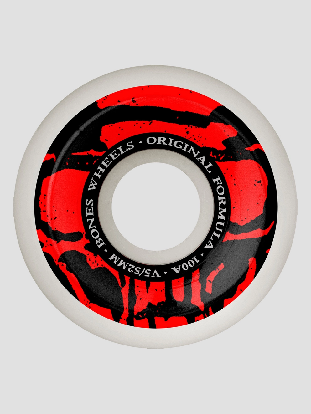Bones Wheels Mummy Skulls 100A V5 Sidecut 52mm Wheels white