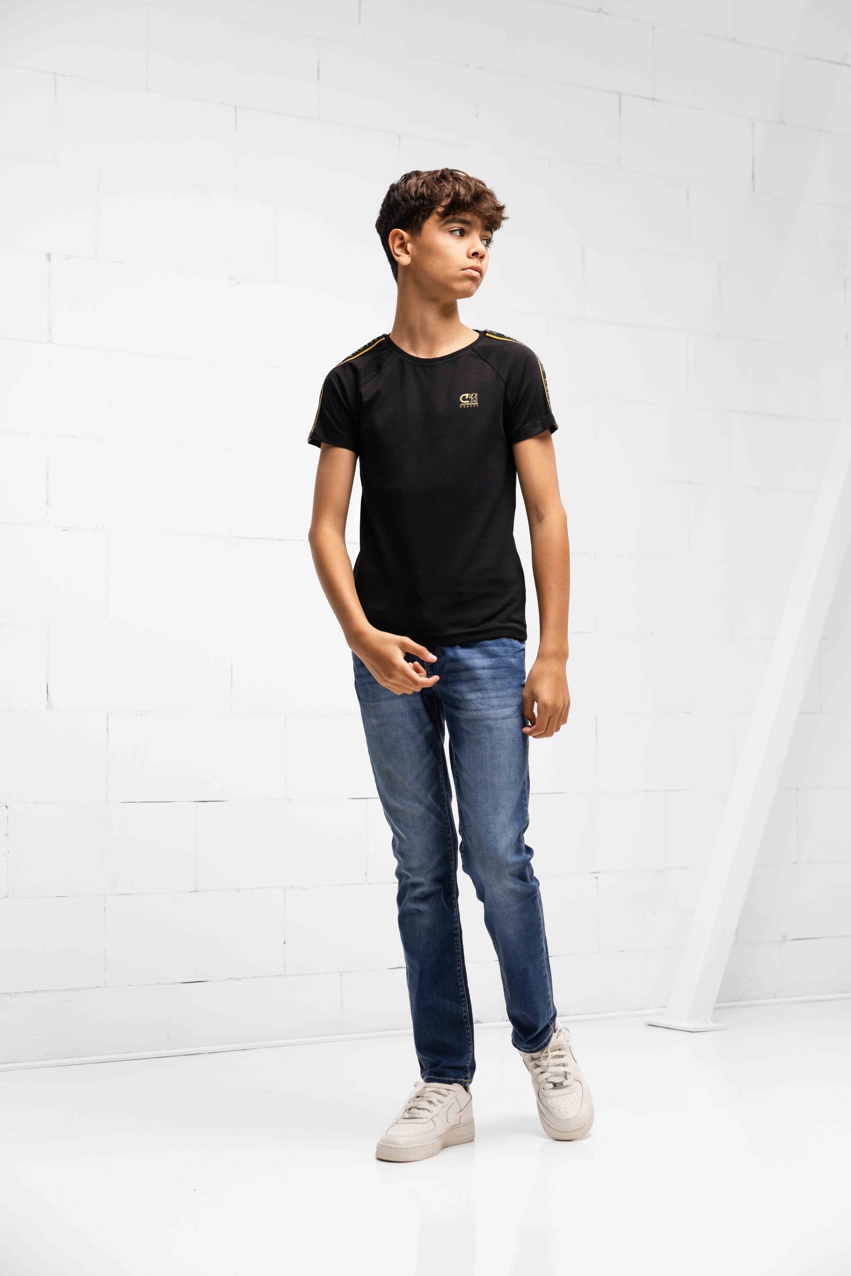 Cruyff Xicota T-Shirt Kids Zwart/Goud