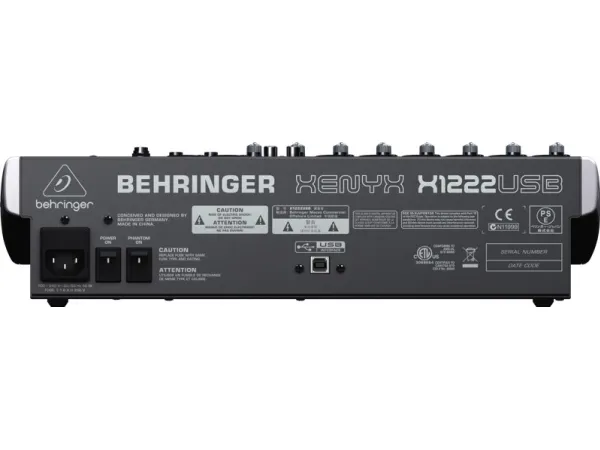Behringer X1222USB lydmixer med 4 kanaler
