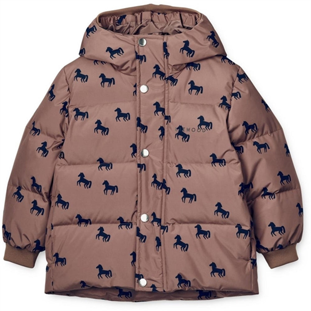 Palle Puffer Dunjakke Horses / Dark Rosetta
