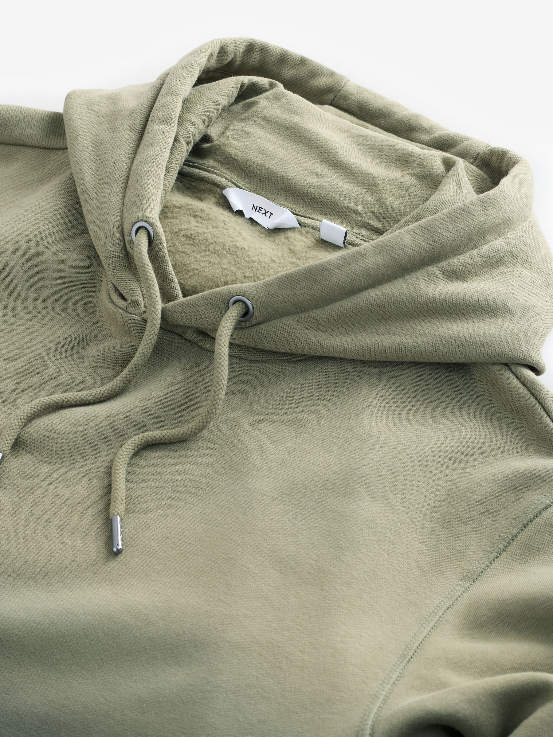 Groen - Dip Dye Katoenrijke Jersey Hoodie