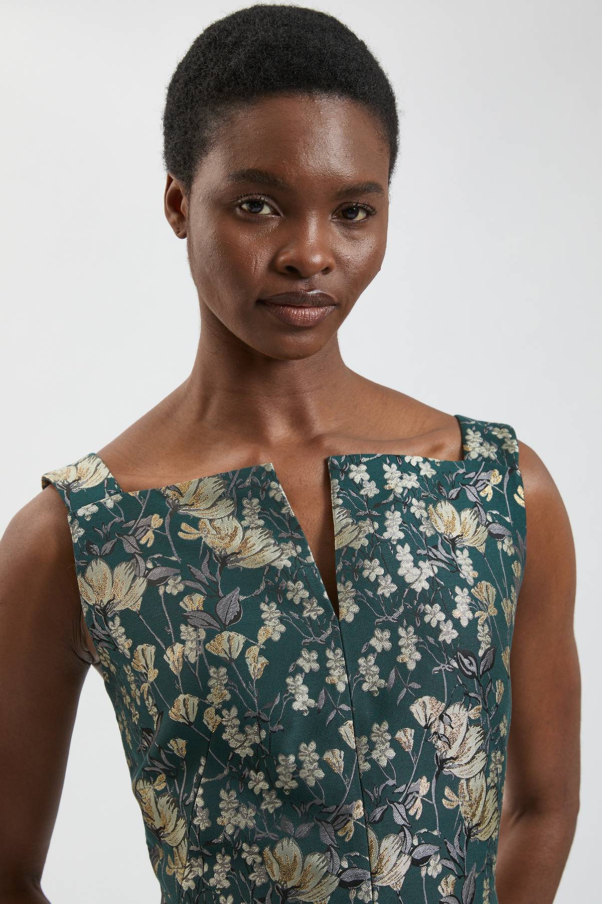 KarenMillen Robe Longue Ajustée En Jacquard