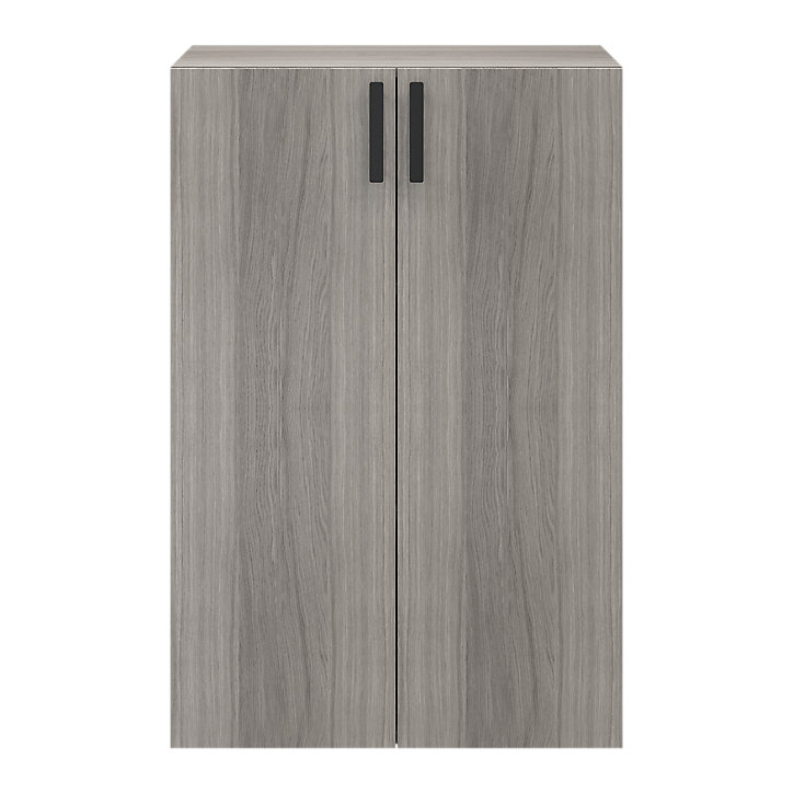 Meuble de rangement portes battantes effet chêne grisé GoodHome Atomia H. 112,5 x L. 75 x P. 37 cm