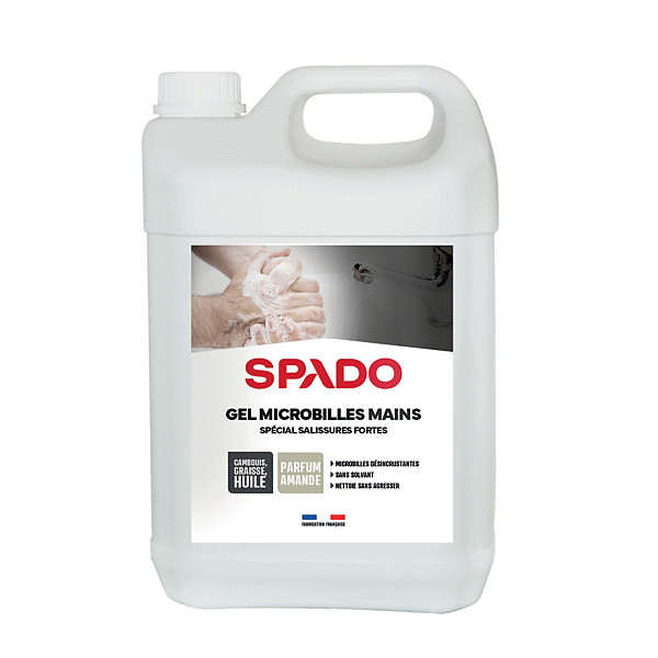 Gel microbilles mains Spado parfum amande 5 L