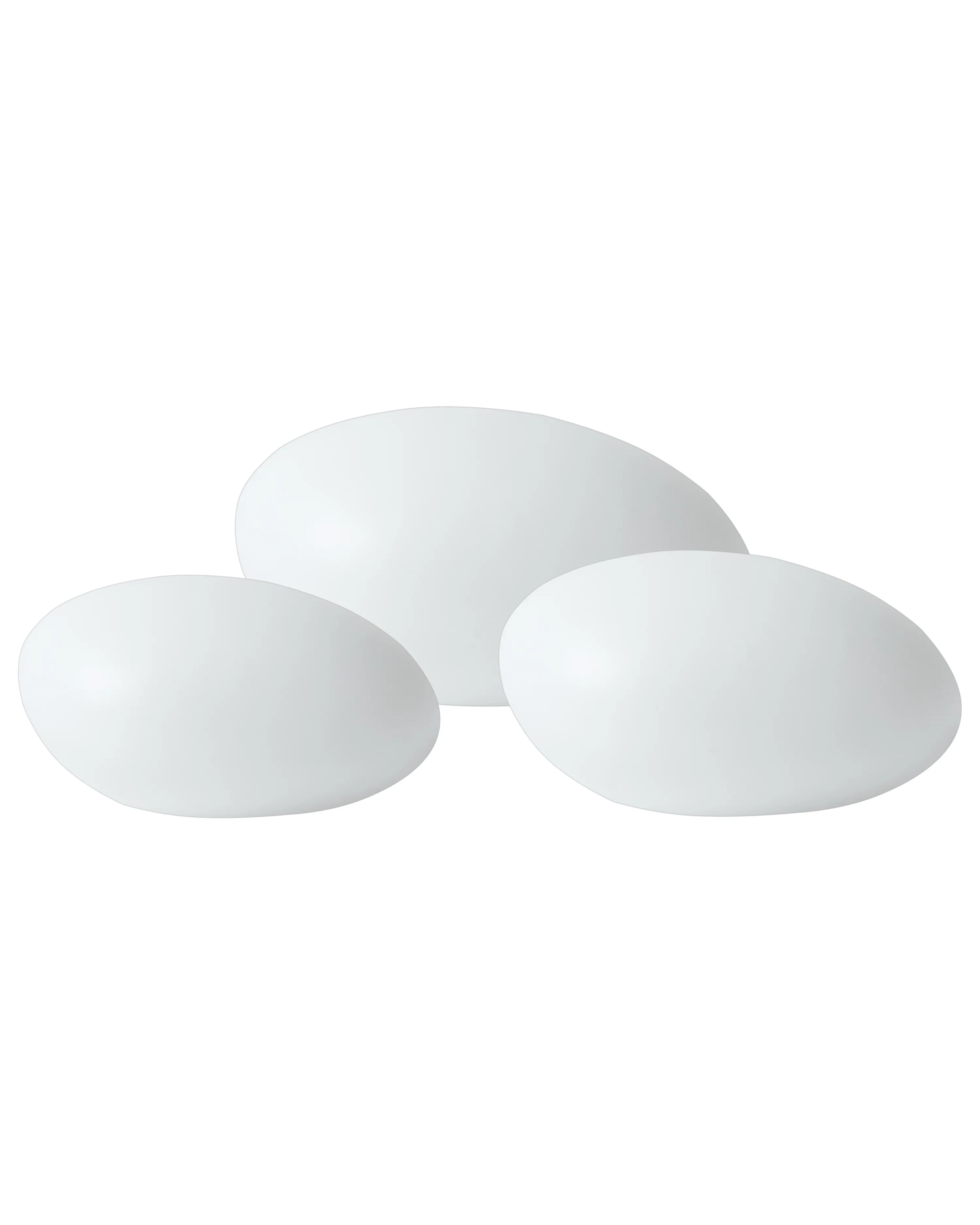Set van 3 decoratieve LED lampen voor buiten FARALLON met afstandsbediening Wit