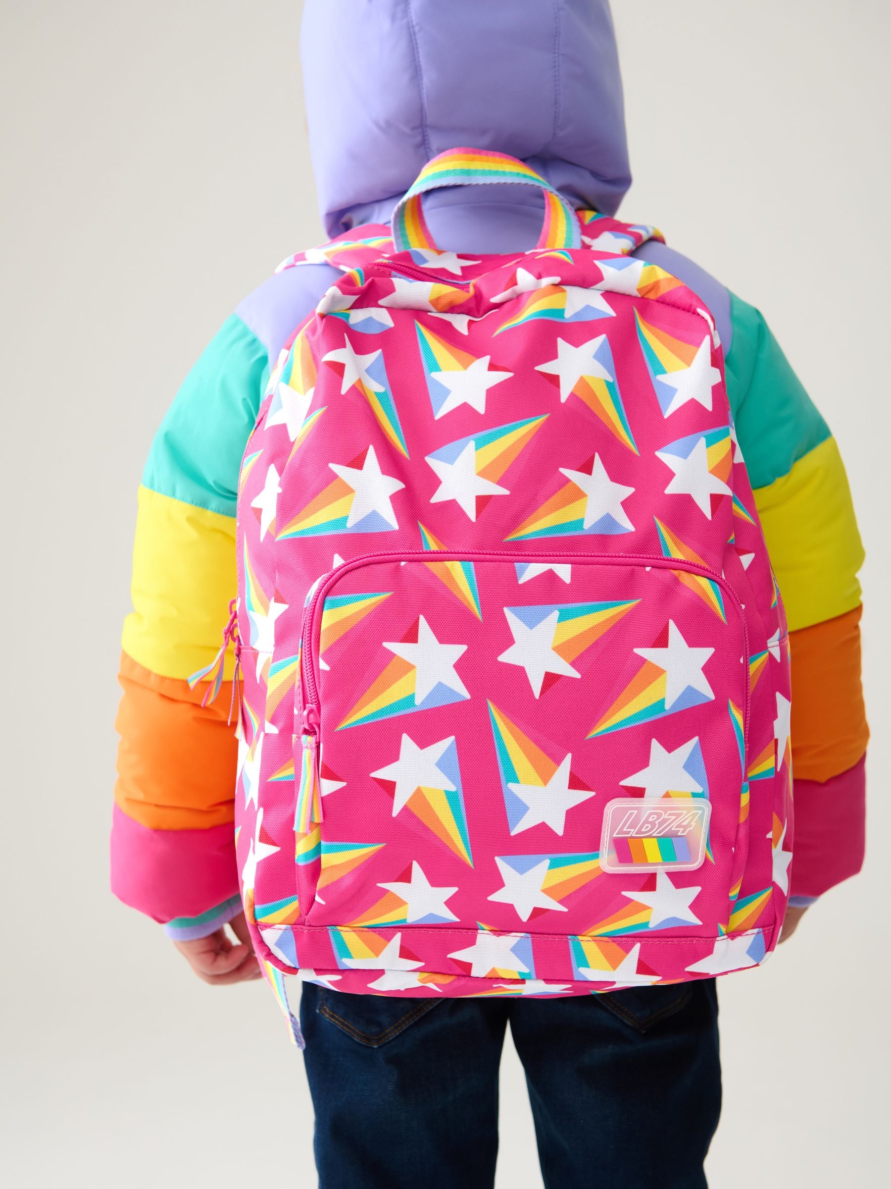 Roze met sterren - Little Bird by Jools Oliver regenboogrugzak