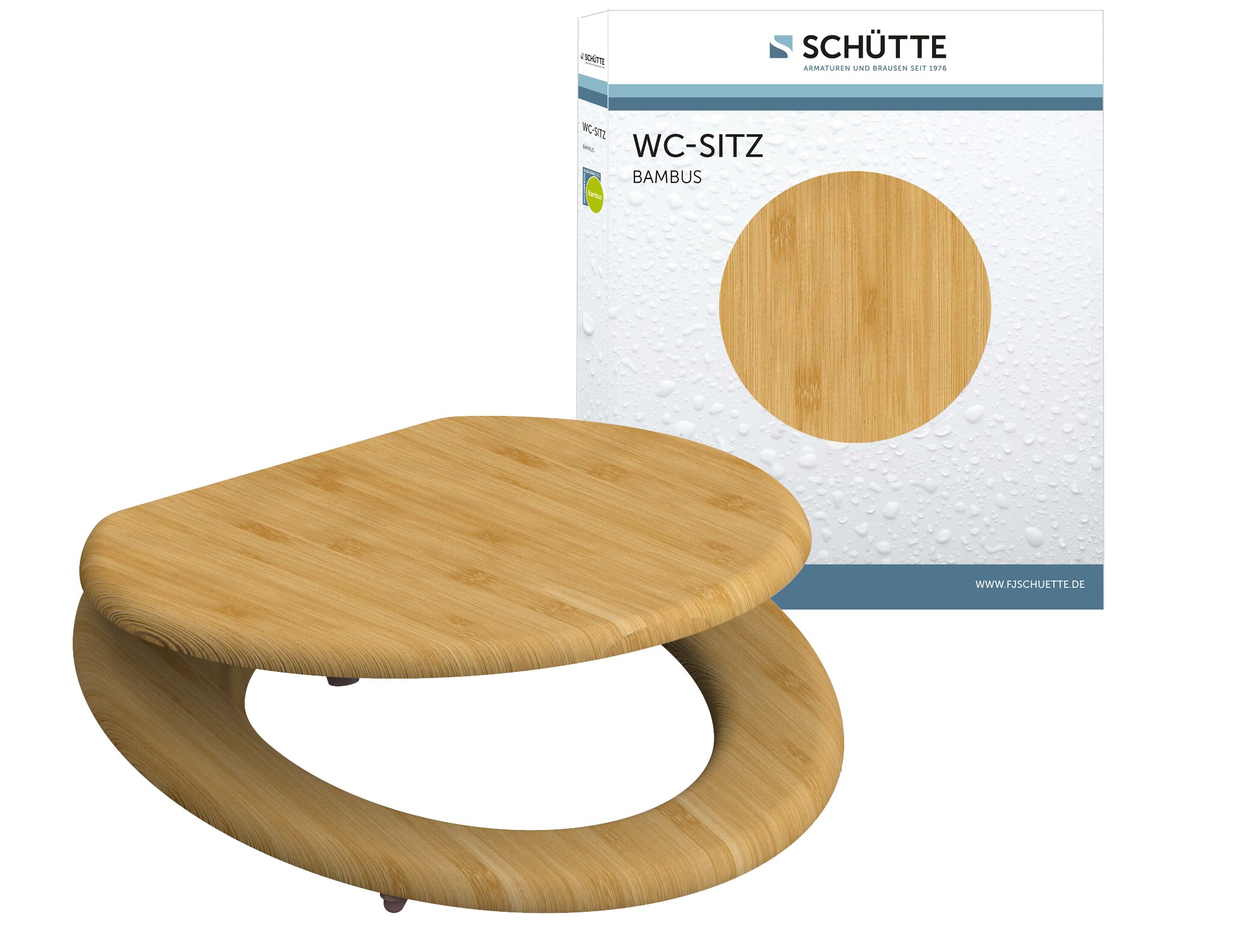 SCHÜTTE WC-Sitz NATURAL BAMBOO, Bambus Vollholz
