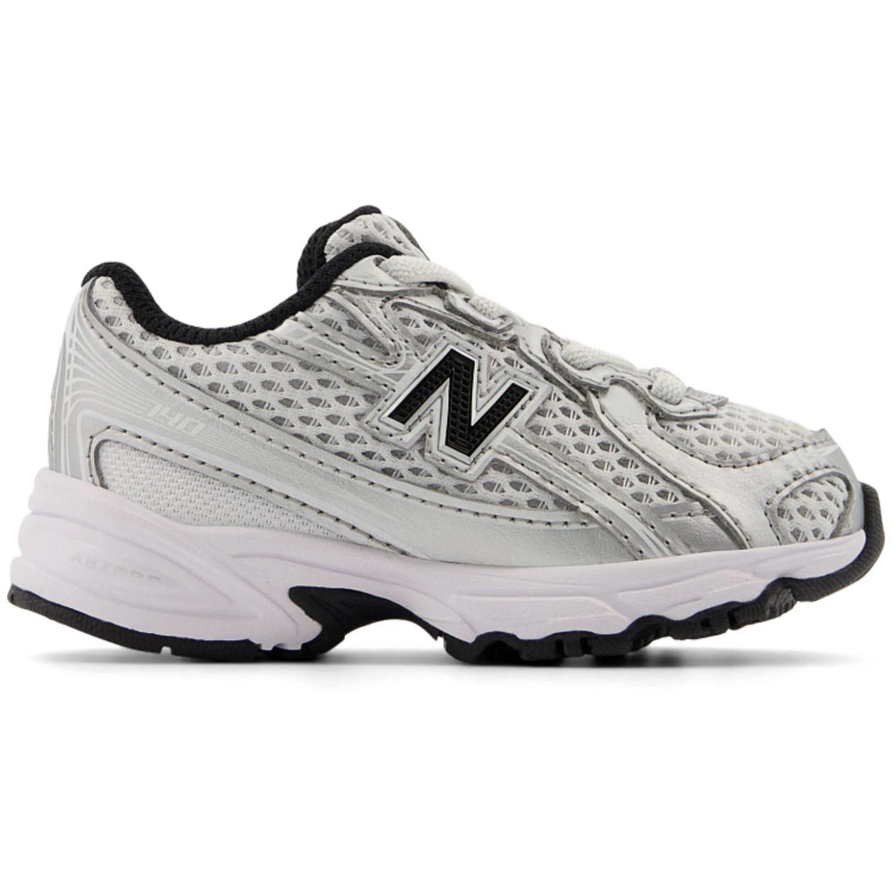Køb New Balance Silver Metallic 740 Kids Bungee Lace Sneakers