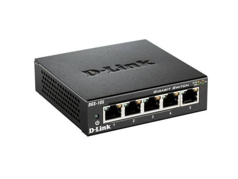 D-Link Switch DGS-105/E 5 Port 5-Port-Gigabit-Switch