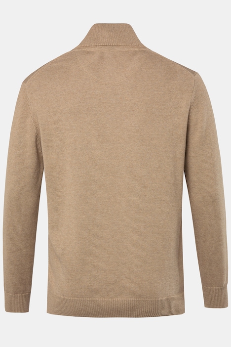 JP 1880 Stricktroyer, Stehkragen, Zipper, Langarm, bis 7 XL