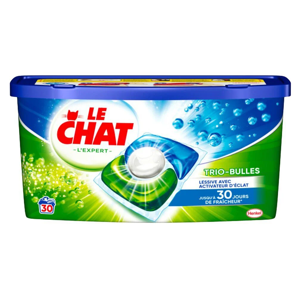 Lessive Le Chat Expert Pods Trio Bulles 450gr