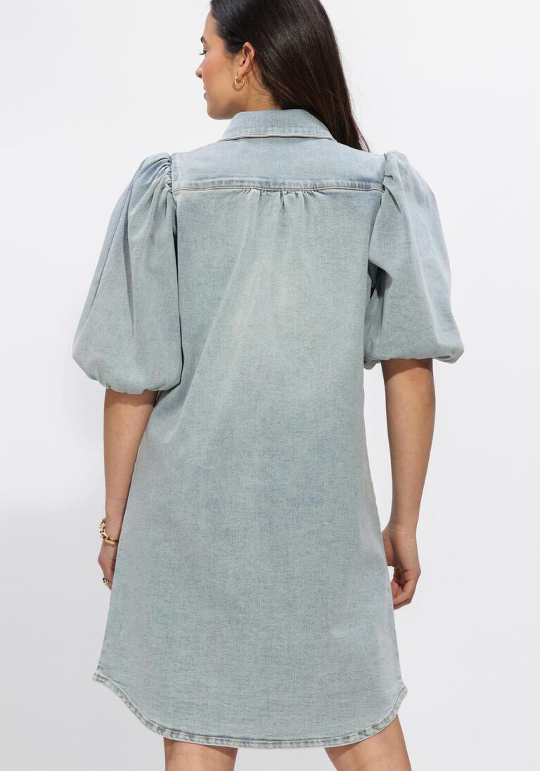 blauwe janice mini jurk steff