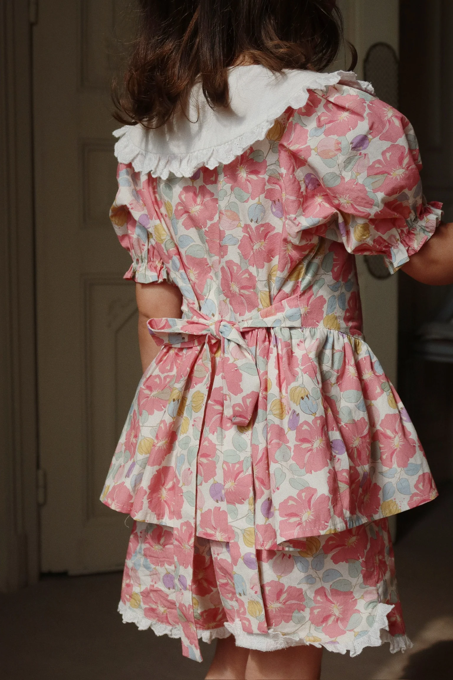 Coeur bluse - fleur anglaise - 2Y